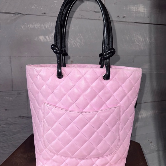 Chanel cambon medium tote pink & black - Picture 5 of 7